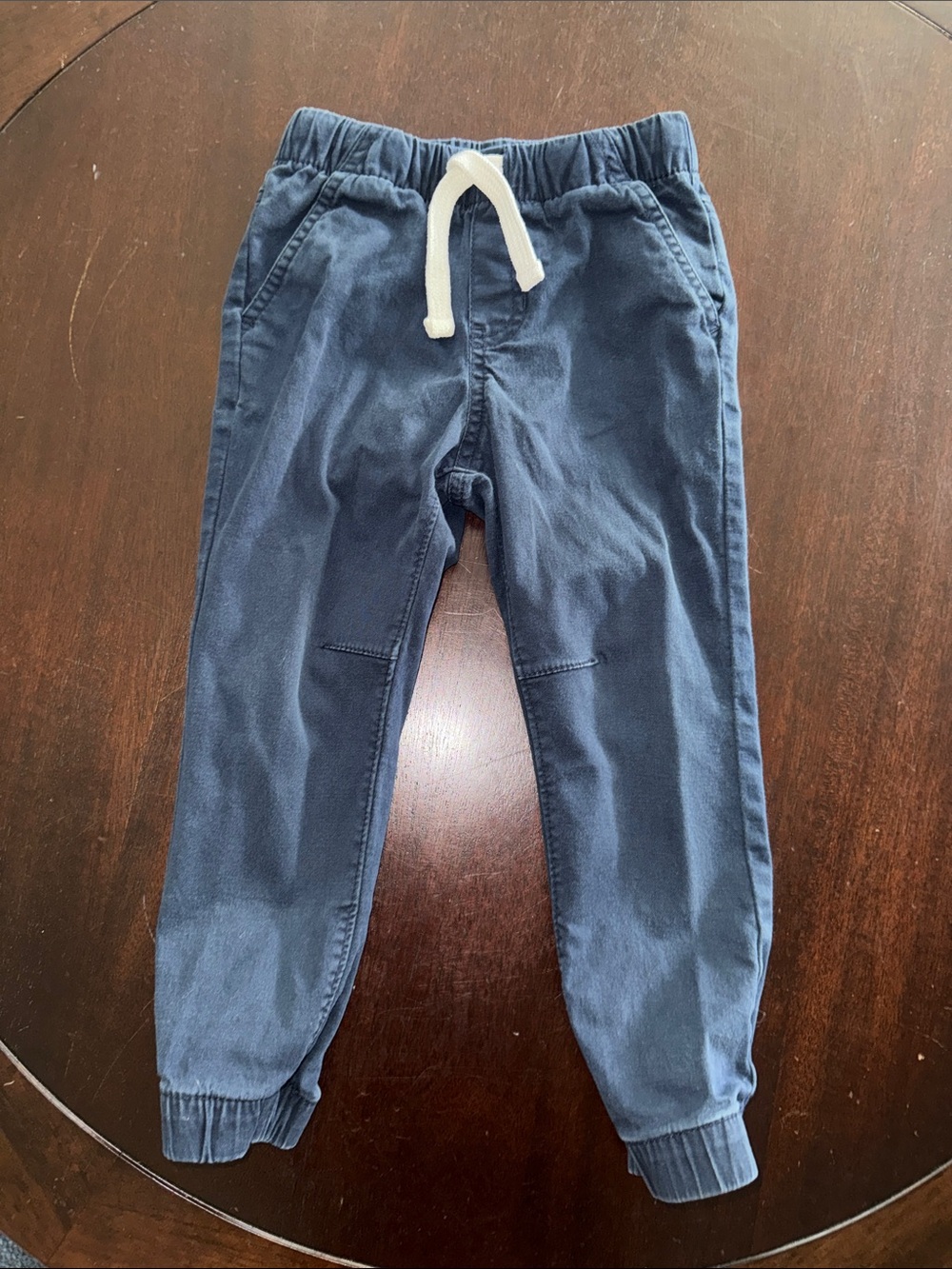 Cat & Jack Navy Blue Pull-On Jogger Pants with White Drawstring